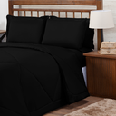 Ver imagem 2 de Kit Edredom Casal Queen 3 Peças Margarida Cama Box:preto