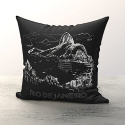 Almofada Decorativa Rio de janeiro II Microfibra 40X40Cm - 1