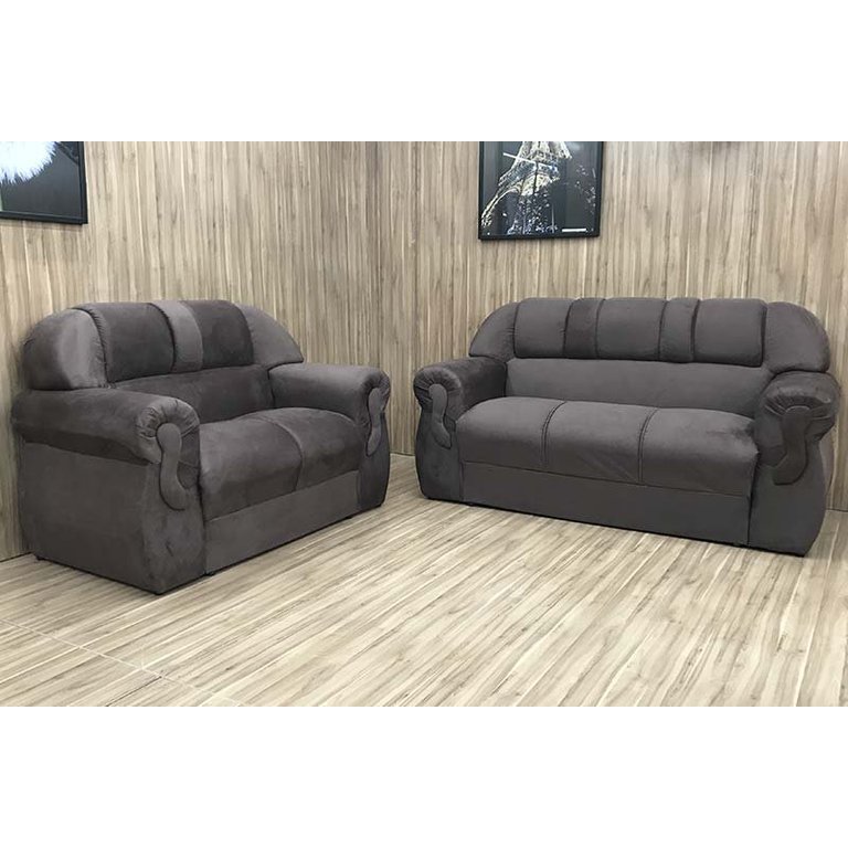 Sofá 2 e 3 Lugares Marrom 603 Corsa