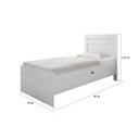 Ver imagem 3 de Cama Baú Solteiro Larissa Branco Framar Branca