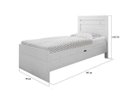 Ver imagem 3 de Cama Baú Solteiro Larissa Branco Framar Branca