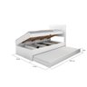 Cama Solteiro Larissa com Auxiliar Branca Framar - 3