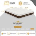 Ver mais imagens de Cama Box com Baú Queen Elegance Pillow Top Molas Ensacadas Suede Branco Royal