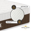 Ver imagem 5 de Cama Box com Baú Queen Elegance Pillow Top Molas Ensacadas Suede Branco Royal