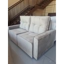 Ver imagem 4 de Sofá Retrátil e Reclinável 2 Lugares Montreal 1,60m - Élpis Móveis - Veludo Cinza