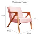 Ver imagem 6 de Poltrona Monalisa Decorativa Veludo Cores - DS Estofados - Rosa