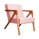 Ver imagem 1 de Poltrona Monalisa Decorativa Veludo Cores - DS Estofados - Rosa