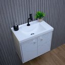 Ver imagem 5 de Kit Armário para Banheiro 50cm Mdf com Cuba + Espelheira - Bergamo Branco
