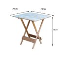 Ver imagem 3 de Kit 8 Conjuntos de Mesa com 4 Cadeiras de Madeira Dobrável 70x70 sem Pintura/crua