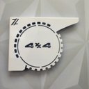 Ver imagem 5 de Mãos Francesas de Prateleira 20cm Desenho Roda 4x4 Decorativa Branca Aço