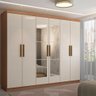 Guarda-roupa Casal Odisseia 6 Portas 2 Gavetas com Espelho - Panorama Móveis - 1