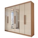 Ver imagem 4 de Guarda-roupa Casal Odisseia 6 Portas 2 Gavetas com Espelho - Panorama Móveis