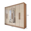 Ver imagem 5 de Guarda-roupa Casal Odisseia 6 Portas 2 Gavetas com Espelho - Panorama Móveis