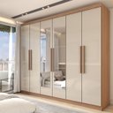 Ver imagem 1 de Guarda-roupa Casal Odisseia 6 Portas 2 Gavetas com Espelho - Panorama Móveis