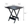 Kit 4 Jogos de Mesa com 4 Cadeiras de Madeira Dobravel 70x70 Ideal para Bar e Restaurante - Preto - 3