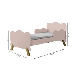 Mini Cama Infantil com Proteção Lateral Cambel Móveis - 3