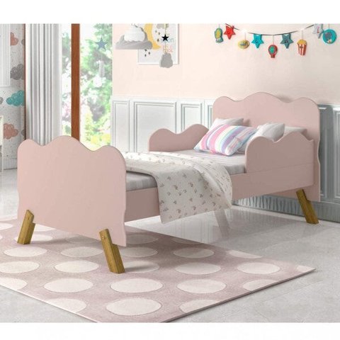 Mini Cama Infantil com Proteção Lateral Cambel Móveis