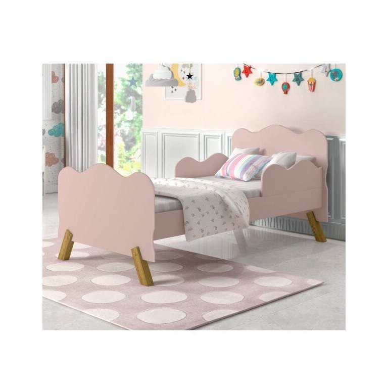 Mini Cama Infantil com Proteção Lateral Cambel Móveis