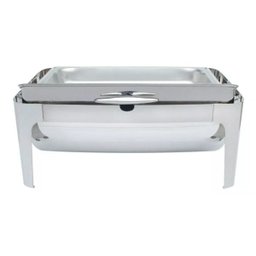 Rechaud inox 2 cubas 13 lts tampa basculante giratória luxo - 7