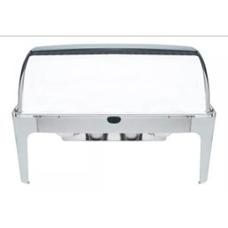 Rechaud inox 2 cubas 13 lts tampa basculante giratória luxo - 6