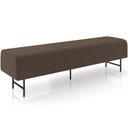 Ver imagem 1 de Puff Recamier Decorativo com Pés Industrial 195cm Novara P05 Veludo Marrom - Lyam Decor