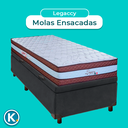 Ver imagem 4 de Cama + Bau Blindado e Colchão Molas Ensacadas Solteiro - Legaccy Paropas