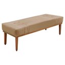 Ver imagem 1 de Calçadeira Recamier Queen 1,60m Gênova Suede Bege Pallazio