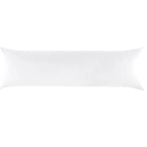 Fronha para Travesseiro Body Pillow com Zíper 40x140cm Branco