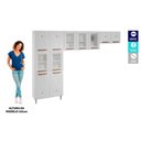 Ver imagem 3 de Kit de Cozinha Modulada 3 Peças Mirage New (2 Armários + 1 Paneleiro) CPT113 Branco - Telasul