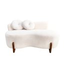 Ver imagem 4 de Namoradeira Sofá Feijão Lounge Orgânica Bouclé Marfim