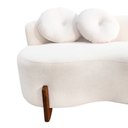 Ver imagem 7 de Namoradeira Sofá Feijão Lounge Orgânica Bouclé Marfim