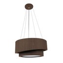 Ver imagem 1 de Pendente Doble Redondo 40cm - 3 Luzes Adrilustres Imbuia