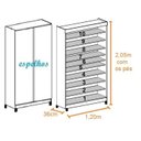 Ver imagem 2 de Sapateira de Espelhos Luz Led Magia Móveis Diamante Branco