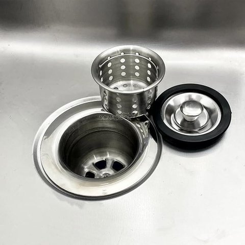 Válvula Higiênica Cozinha com Cesto Removível 3 1/2 - Flvx Hidro