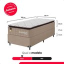 Ver imagem 4 de Cama Box Solteiro + Colchão Comfort Class Pillow Top 88x188 Bege/suede Bege