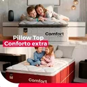 Ver imagem 2 de Cama Box Solteiro + Colchão Comfort Class Pillow Top 88x188 Bege/suede Bege