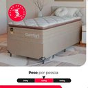 Ver imagem 5 de Cama Box Solteiro + Colchão Comfort Class Pillow Top 88x188 Bege/suede Bege
