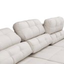 Ver mais imagens de Sofá Sala de Estar Retrátil e Reclinável 5 Lugares Lisboa 3,50M Couro Off White - Gran Belo