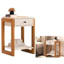 Ver imagem 3 de kit 2 Mesa de Cabeceira Luxo 1 Gav 1661 Perola Brilho Ofertamo