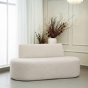 Ver imagem 6 de Sofá Reto 02 Lugares 150cm Mônaco Bouclé Off White - Nexta Casa