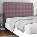 Ver imagem 3 de Cabeceira Cama Box Casal King Size Ciara 195cm Botonê com Frame Veludo Rosê - Abmaza