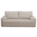 Ver imagem 1 de Sofá 3 Lugares Sala de Estar Roma 2,30M Couro Off White - Gran Belo