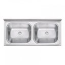 Ver imagem 1 de Tanque Duplo de Apoio Aço Inox Tramontina 120cmx55cm