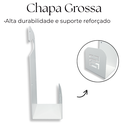Ver imagem 6 de Suporte para Mangueira Fixação de Parede até 100 Metros Aço Resistente Organização Externa Branco