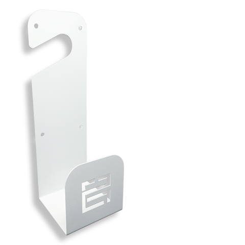 Suporte para Mangueira Fixação de Parede até 100 Metros Aço Resistente Organização Externa Branco
