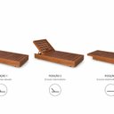 Ver imagem 4 de Espreguiçadeira Rustic Ref.502 Yescasa Marrom/Nogueira