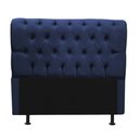 Ver imagem 2 de Cabeceira Estofada Capitonê Livia 160cm Queen Size para Cama Box Suede Azul Marinho - Gat Magazine