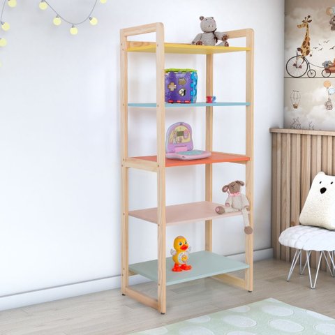 Prateleira Multiuso Sala Quarto Organização Moderna:multicor