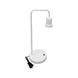 Luminária de Mesa Cabeceira Retrô Bivolt Branco Megan - 2