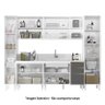 Armários Multiuso Lavanderia Kali Premium 6 Peças Branco/Chumbo - Nicioli - 3
